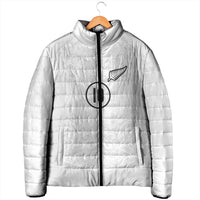 Custom New Zealand Football Padded Jacket The Whites-Sporty T90 Style - Polynesian Pride
