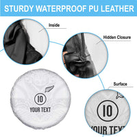 Custom New Zealand Football Spare Tire Cover The Whites-Sporty T90 Style - Polynesian Pride