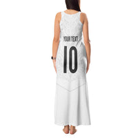 Custom New Zealand Football Tank Maxi Dress The Whites-Sporty T90 Style - Polynesian Pride