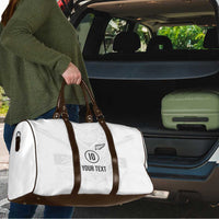 Custom New Zealand Football Travel Bag The Whites-Sporty T90 Style - Polynesian Pride