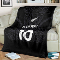 Custom Aotearoa Rugby Blanket The Blacks-Sporty T90 Style - Polynesian Pride