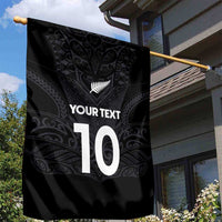 Custom Aotearoa Rugby Garden Flag The Blacks-Sporty T90 Style - Polynesian Pride
