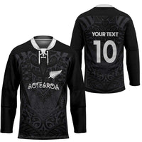 Custom Aotearoa Rugby Hockey Jersey The Blacks-Sporty T90 Style - Polynesian Pride
