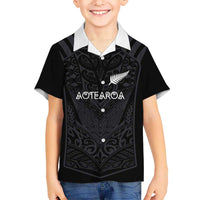 Custom Aotearoa Rugby Kid Hawaiian Shirt The Blacks-Sporty T90 Style - Polynesian Pride