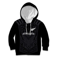 Custom Aotearoa Rugby Kid Hoodie The Blacks-Sporty T90 Style - Polynesian Pride