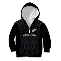 Custom Aotearoa Rugby Kid Hoodie The Blacks-Sporty T90 Style - Polynesian Pride