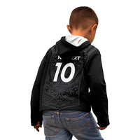 Custom Aotearoa Rugby Kid Hoodie The Blacks-Sporty T90 Style - Polynesian Pride