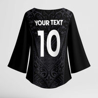 Custom Aotearoa Rugby Kimono Sleeve Blouse The Blacks-Sporty T90 Style - Polynesian Pride