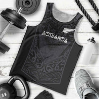 Custom Aotearoa Rugby Men Tank Top The Blacks-Sporty T90 Style - Polynesian Pride