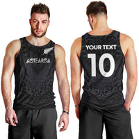 Custom Aotearoa Rugby Men Tank Top The Blacks-Sporty T90 Style - Polynesian Pride