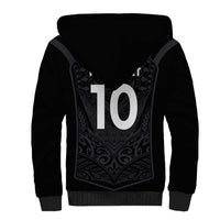 Custom Aotearoa Rugby Sherpa Hoodie The Blacks-Sporty T90 Style - Polynesian Pride