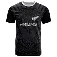 Custom Aotearoa Rugby T Shirt The Blacks-Sporty T90 Style - Polynesian Pride