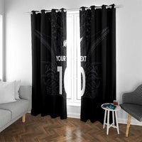 Custom Aotearoa Rugby Window Curtain The Blacks-Sporty T90 Style - Polynesian Pride
