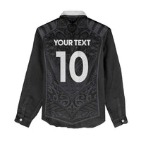 Custom Aotearoa Rugby Women Casual Shirt The Blacks-Sporty T90 Style - Polynesian Pride