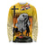 Niue ANZAC Day Long Sleeve Shirt Soldier and Gallipoli Lest We Forget LT03 Unisex Yellow - Polynesian Pride