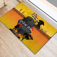 Niue ANZAC Day Rubber Doormat Soldier and Gallipoli Lest We Forget LT03 - Polynesian Pride