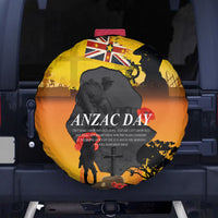 Niue ANZAC Day Spare Tire Cover Soldier and Gallipoli Lest We Forget LT03 - Polynesian Pride