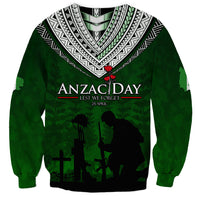 Norfolk Island ANZAC Day Sweatshirt Soldier Lest We Forget Camouflage LT03 - Polynesian Pride