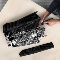 American Samoa Flag Day Umbrella Tribal Tattoo with Eagle Black