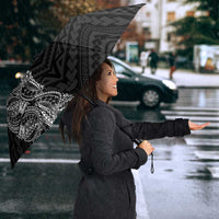 American Samoa Flag Day Umbrella Tribal Tattoo with Eagle Black