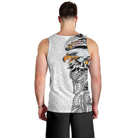 American Samoa Flag Day Men Tank Top Tribal Tattoo with Eagle White LT03 - Polynesian Pride