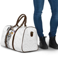 American Samoa Flag Day Travel Bag Tribal Tattoo with Eagle White LT03 - Polynesian Pride