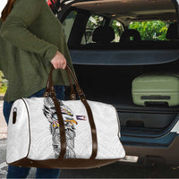 American Samoa Flag Day Travel Bag Tribal Tattoo with Eagle White LT03 - Polynesian Pride