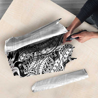 American Samoa Flag Day Umbrella Tribal Tattoo with Eagle White