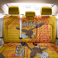 American Samoa Flag Day Back Car Seat Cover Fautasi Race Pago Pago-Aeto Eagle Wings Tribal Style