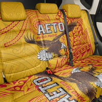 American Samoa Flag Day Back Car Seat Cover Fautasi Race Pago Pago-Aeto Eagle Wings Tribal Style