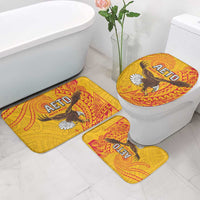 American Samoa Flag Day Bathroom Set Fautasi Race Pago Pago-Aeto Eagle Wings Tribal Style