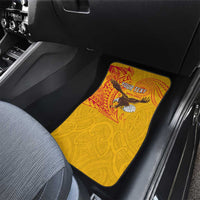 Personalised American Samoa Flag Day Car Mats Fautasi Race Pago Pago-Aeto Eagle Wings Tribal Style LT03 - Polynesian Pride