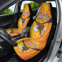American Samoa Flag Day Car Seat Cover Fautasi Race Pago Pago-Aeto Eagle Wings Tribal Style
