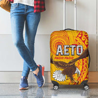 American Samoa Flag Day Luggage Cover Fautasi Race Pago Pago-Aeto Eagle Wings Tribal Style