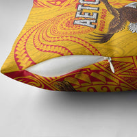 American Samoa Flag Day Pillow Cover Fautasi Race Pago Pago-Aeto Eagle Wings Tribal Style