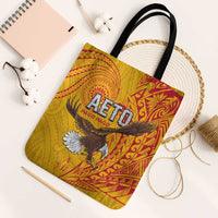 American Samoa Flag Day Tote Bag Fautasi Race Pago Pago-Aeto Eagle Wings Tribal Style