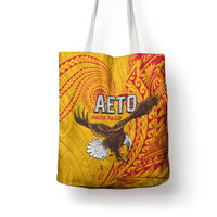 American Samoa Flag Day Tote Bag Fautasi Race Pago Pago-Aeto Eagle Wings Tribal Style