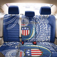 American Samoa Flag Day Back Car Seat Cover Fautasi Race Fagatogo-Iseula O Le Moana Sailfish Tribal Style