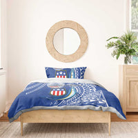 American Samoa Flag Day Bedding Set Fautasi Race Fagatogo-Iseula O Le Moana Sailfish Tribal Style