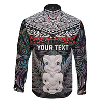 New Zealand Hei Tiki Family Matching Long Sleeve Bodycon Dress and Hawaiian Shirt Maori Green Papua Shell Pattern LT03 - Polynesian Pride