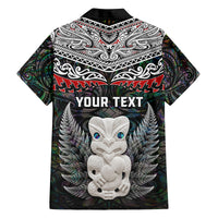 New Zealand Hei Tiki Family Matching Off Shoulder Long Sleeve Dress and Hawaiian Shirt Maori Green Papua Shell Pattern LT03 - Polynesian Pride