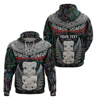 New Zealand Hei Tiki Zip Hoodie Maori Green Papua Shell Pattern LT03 - Polynesian Pride