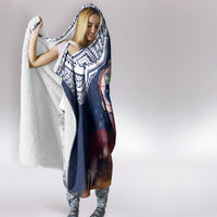 Samoa Indenpendence Day Hooded Blanket Sky Fireworks with Flag Style LT03 - Polynesian Pride