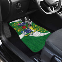 Cook Islands Independence Day Car Mats National Flag and Emblem with Tatau Tattoo