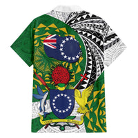 Cook Islands Independence Day Family Matching Tank Maxi Dress and Hawaiian Shirt National Flag and Emblem with Tatau Tattoo