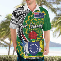 Cook Islands Independence Day Hawaiian Shirt National Flag and Emblem with Tatau Tattoo