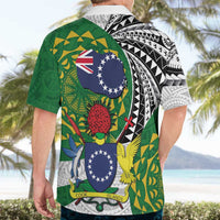 Cook Islands Independence Day Hawaiian Shirt National Flag and Emblem with Tatau Tattoo