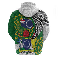 Cook Islands Independence Day Hoodie National Flag and Emblem with Tatau Tattoo