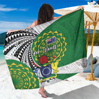 Cook Islands Independence Day Sarong National Flag and Emblem with Tatau Tattoo