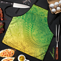 Hawaiian Turtles and Leis Apron Tribal Kakau Pattern Fresh Summer Vibe